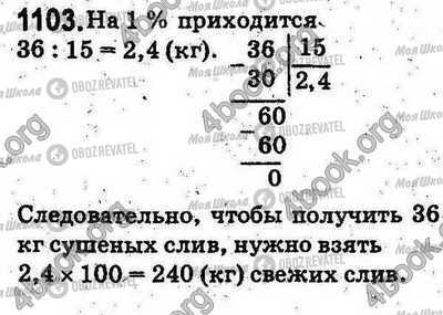 ГДЗ Математика 5 клас сторінка 1103